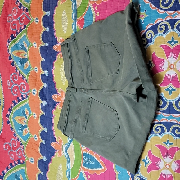 Olive Shorts - Picture 2 of 3